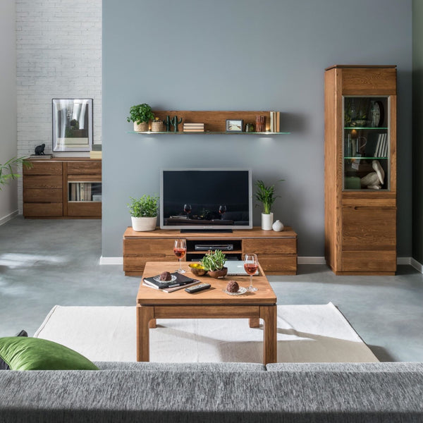 NordicStory Solid oak square coffee table modern rustic Nordic design