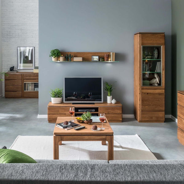 NordicStory Solid oak wood wall shelf