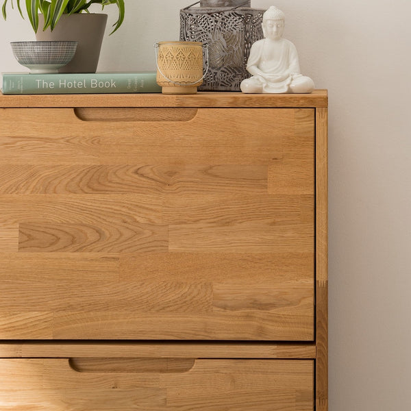 NordicStory Solid oak shoe rack Scandinavian nordic shoe cabinet