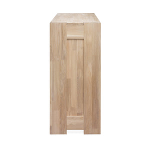 Chest of 4 drawers in solid oak wood Scandinavian style