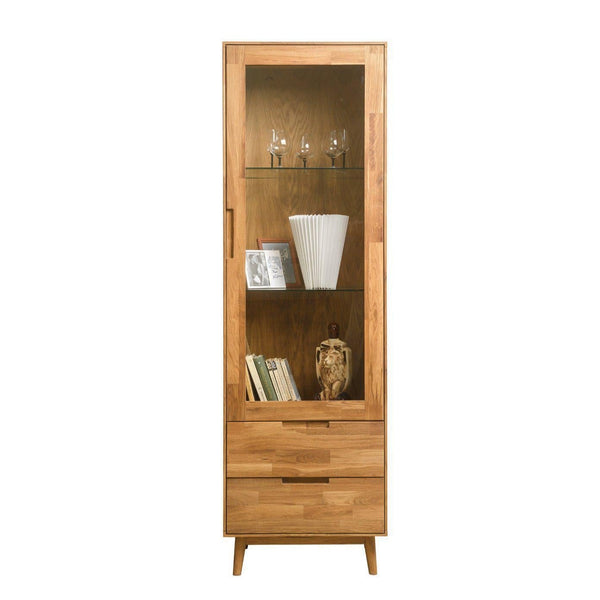 NordicStory Solid oak cabinet showcase cabinet