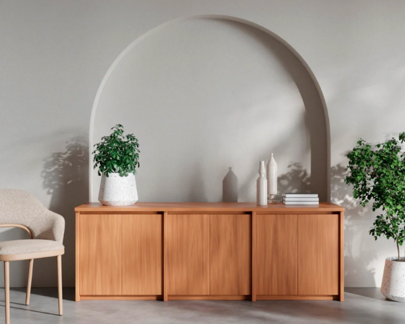 What is a sideboard and what is it used for?
