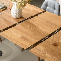 NordicStory, furniture, dining table, extending, solid wood, oak