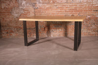 industrial loft table solid wood