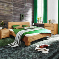 NordicStory Nordic oak solid wood bed