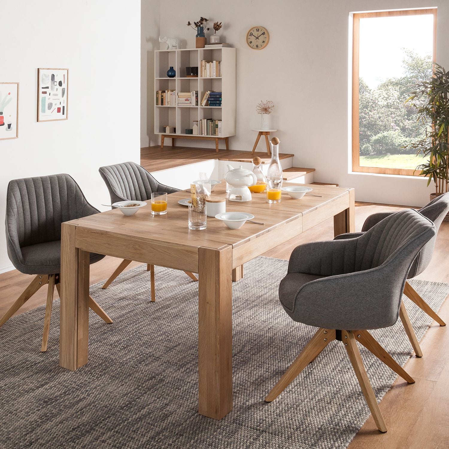 NordicStory dining table in solid oak wood