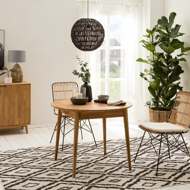 NordicStory Scandinavian Nordic oak solid wood dining table