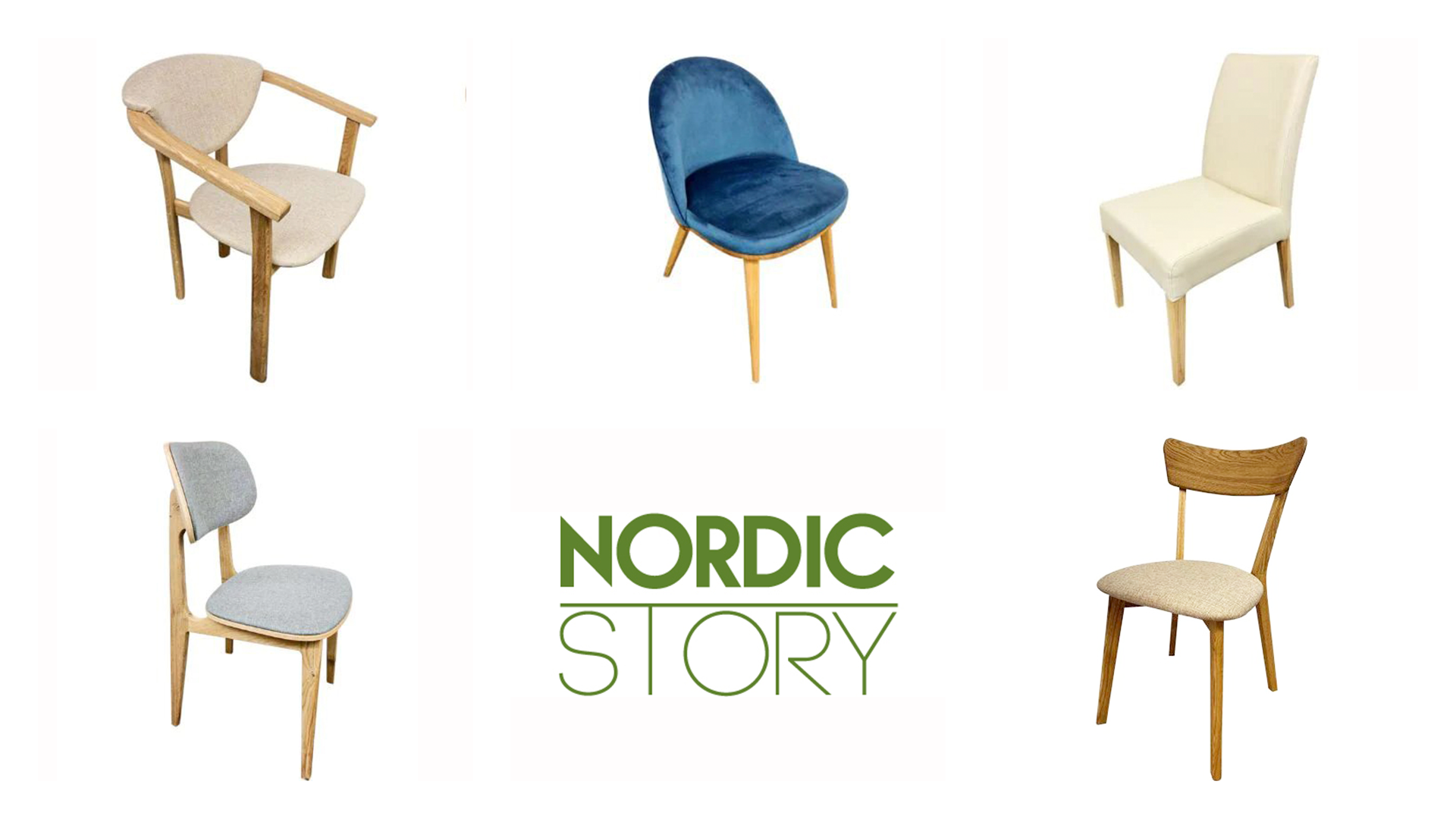 NordicStory Scandinavian Nordic style solid oak chairs