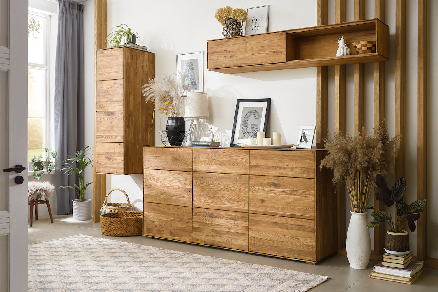 NordicStory, LoftStory, solid wood furniture, oak, wooden furniture, modular furniture, furniture for small houses, furniture for small houses