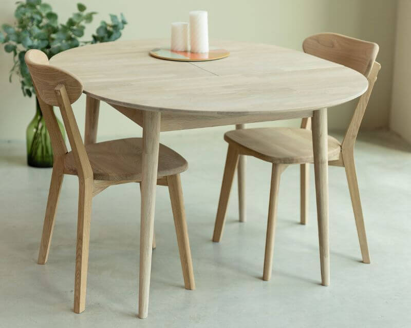 colored wooden tables