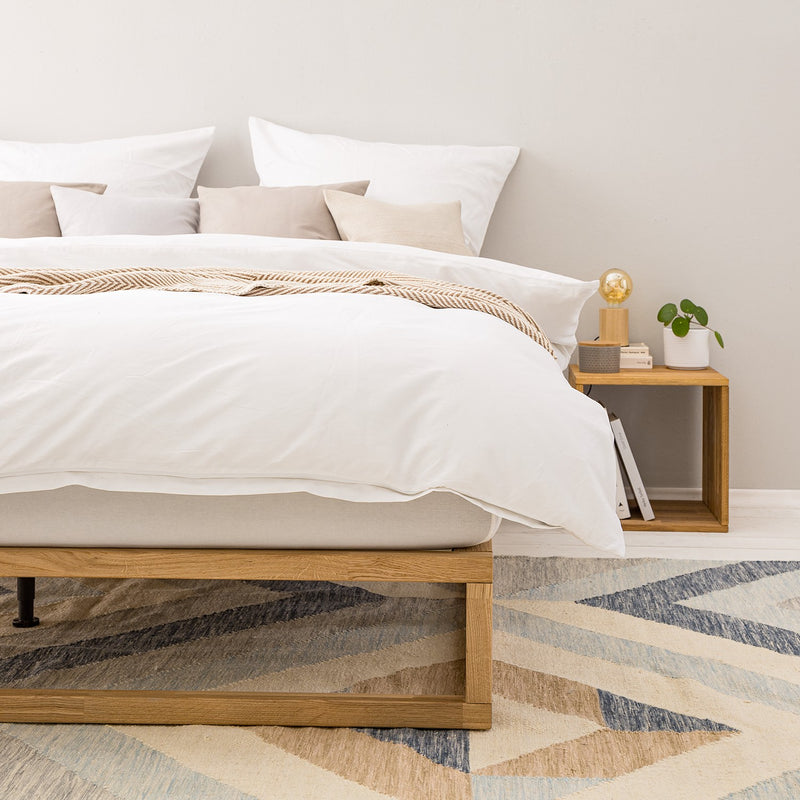 NordicStory Solid Oak Wood Bed Nordic Scandinavian Bedroom