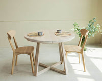 wooden tables in small spaces