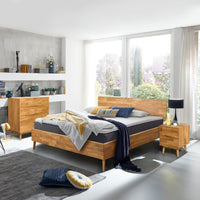 NordicStory, solid oak, bedroom, bed, headboard, bedside table, nightstand, side table, chest of drawers, dresser, sideboard