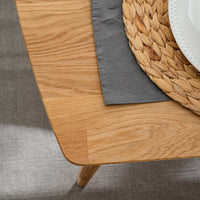 NordicStory Nordic solid oak extending dining table