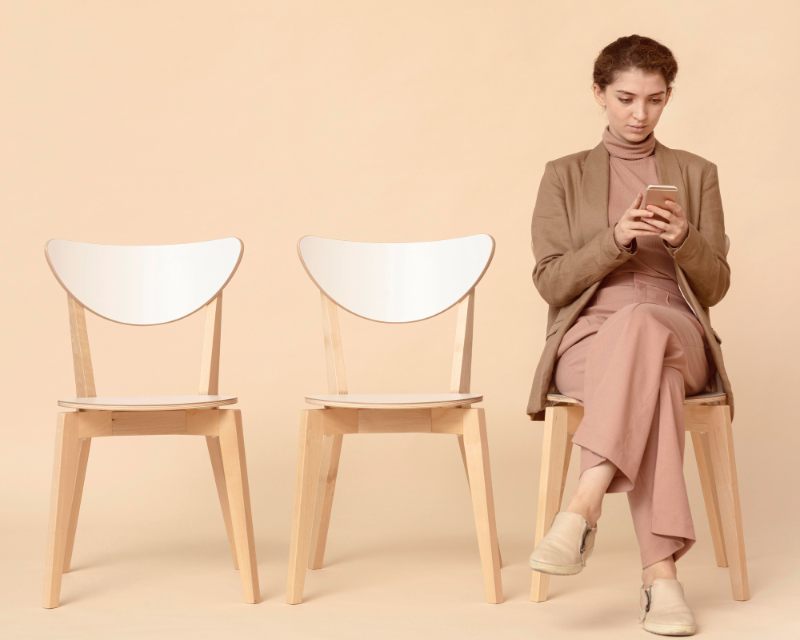 Comfortable wooden chairs