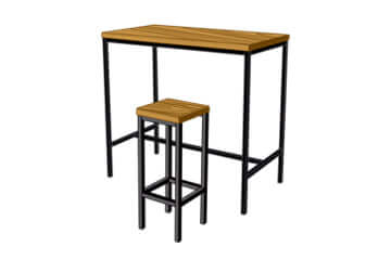 Wooden bar furniture