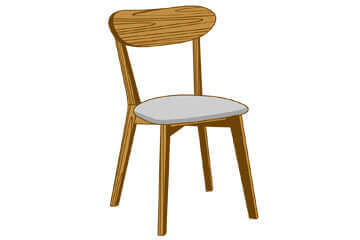 Wooden dining chairs