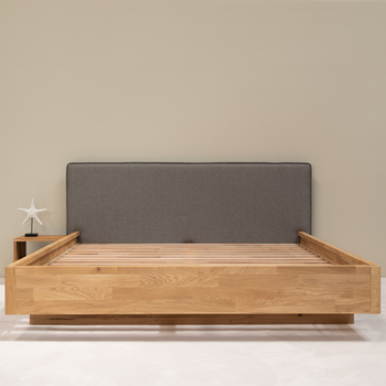 Oak solid wood double bed Pola | NordicStory