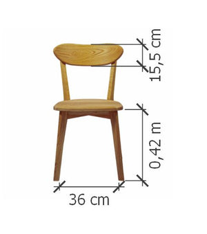 Pack of 2 or 4 Solid Oak Dining Chairs Isku | NordicStory