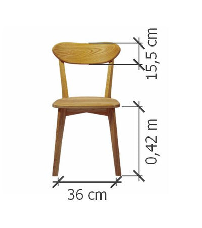 Pack of 2 or 4 Solid Oak Dining Chairs Isku | NordicStory