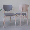 NordicStory Pack of 2 or 4 Nova Dining Chairs, Solid Bleached Oak Frame