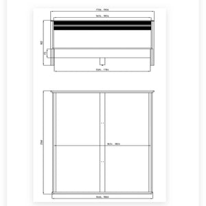 Oxford solid oak double bed, 160x200 cm / 180x200 cm | NordicStory