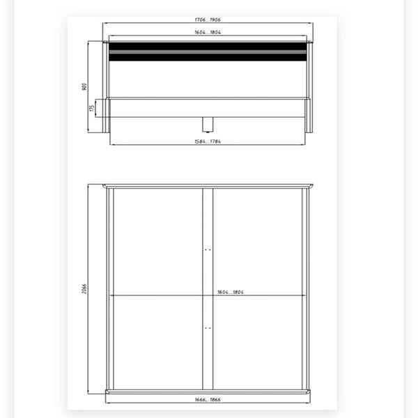 Oxford solid oak double bed, 160x200 cm / 180x200 cm | NordicStory