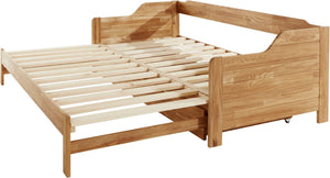 Solid oak trundle bed Frida | NordicStory