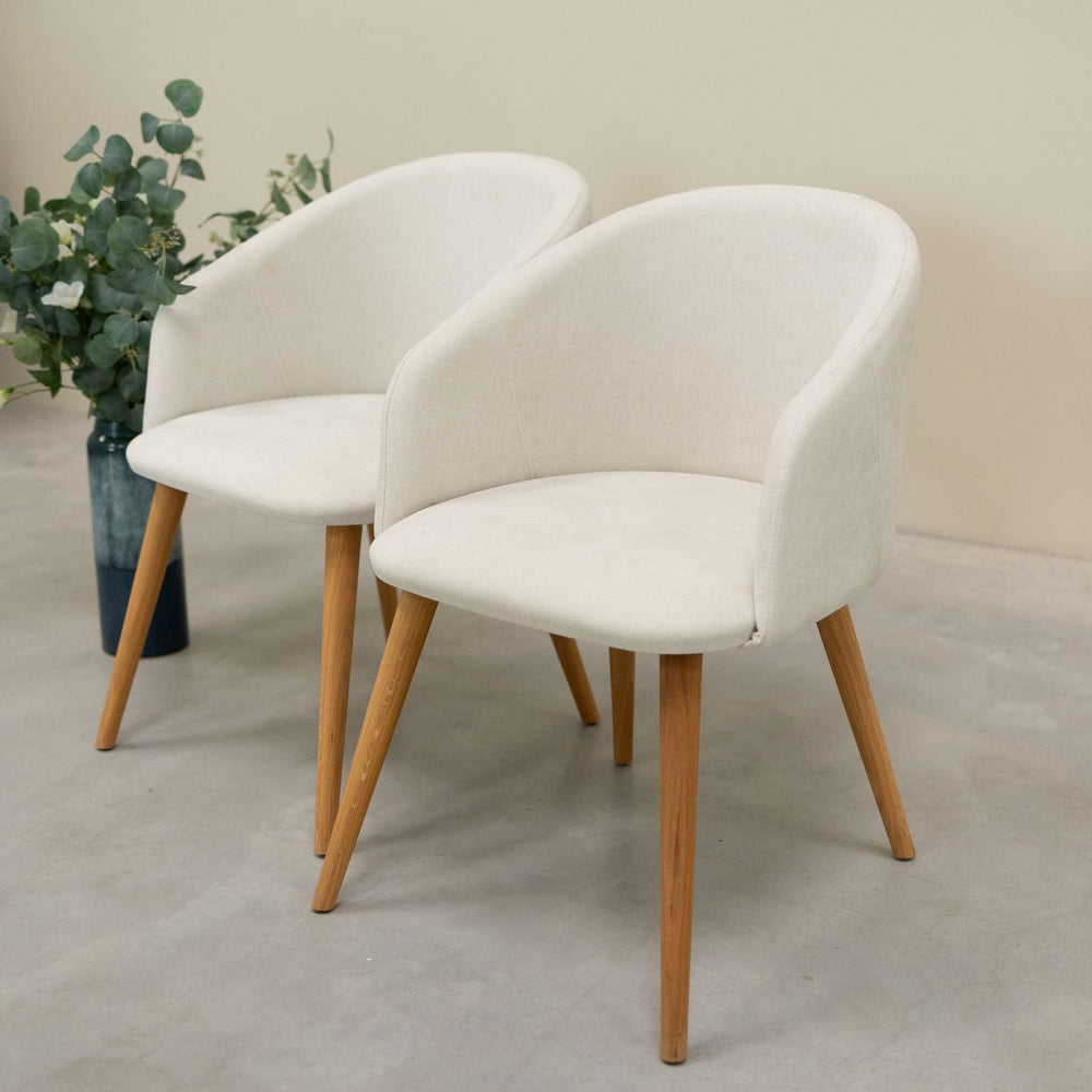Solid oak armchair Ana with upholstery | VESKOR