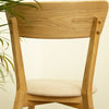 Pack of 2 or 4 Solid Oak Dining Chairs Diana Beige | NordicStory