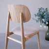 Pack of 2 or 4 Varde Dining Chairs, Solid Oak Frame, Upholstery | NordicStory