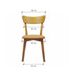 Pack of 2 or 4 Solid Oak Wood Dining Chairs Diana | NordicStory