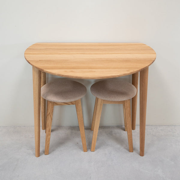 Pack of 2 or 4 Diana Solid Wood Dining Stools, upholstered | NordicStory