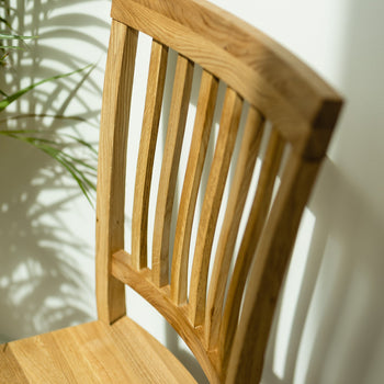 Pack of 2 or 4 Solid Oak Dining Chairs Provance | VESKOR