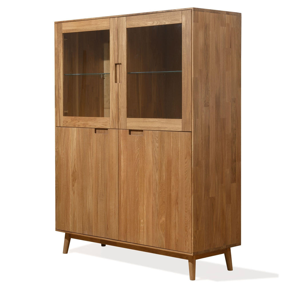 Escandi 3 solid oak closet cabinet, 120 x 45 x 155 cm. | NordicStory