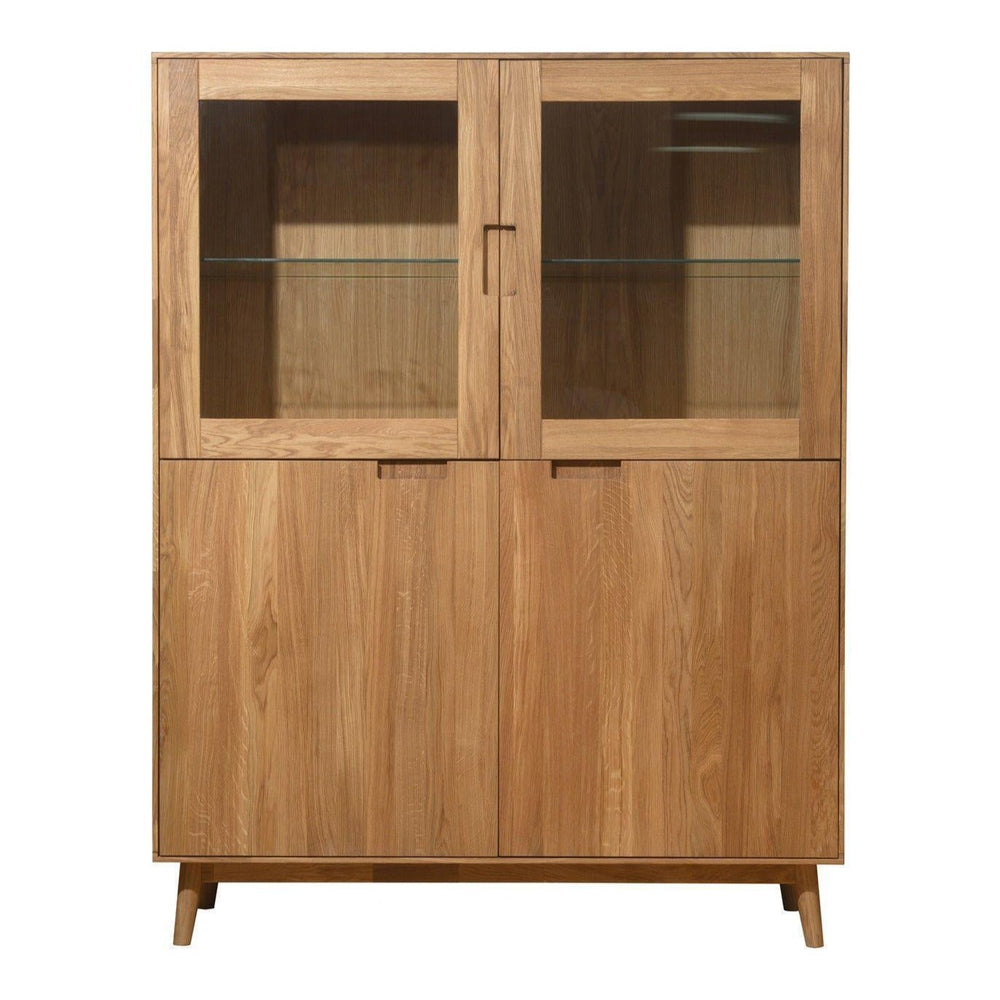 Escandi 3 solid oak closet cabinet, 120 x 45 x 155 cm. | NordicStory