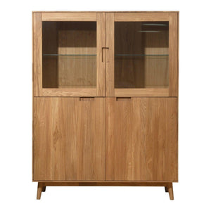 Escandi 3 solid oak closet cabinet, 120 x 45 x 155 cm. | NordicStory