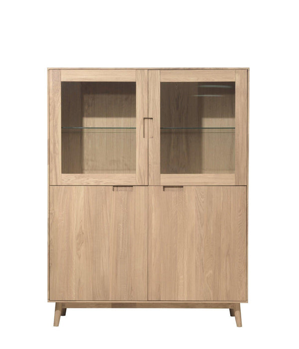 Escandi 3 solid oak closet cabinet, 120 x 45 x 155 cm. | NordicStory