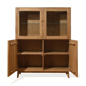 Escandi 3 solid oak closet cabinet, 120 x 45 x 155 cm. | NordicStory