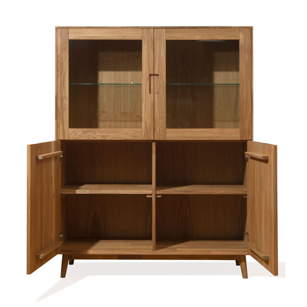 Escandi 3 solid oak closet cabinet, 120 x 45 x 155 cm. | NordicStory