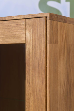 Escandi 3 solid oak closet cabinet, 120 x 45 x 155 cm. | NordicStory