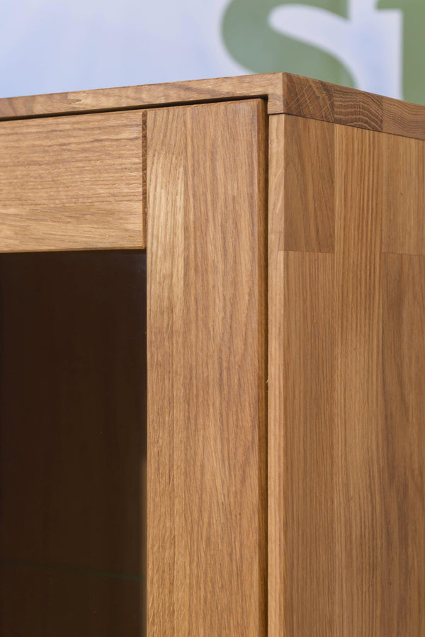 Escandi 3 solid oak closet cabinet, 120 x 45 x 155 cm. | NordicStory