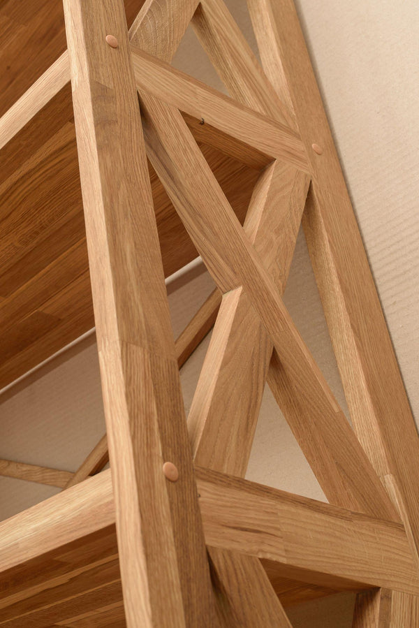 Solid oak bookcase bookcase Royal, 79 x 30 x 198 cm (79 x 30 x 198 cm) | NordicStory