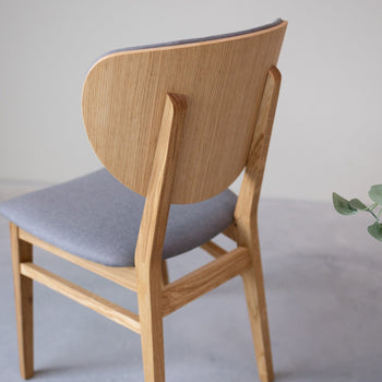 Pack of 2 or 4 Nova Dining Chairs, Solid Oak Frame, Upholstery | NordicStory