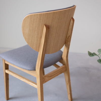 Pack of 2 or 4 Nova Dining Chairs, Solid Oak Frame, Upholstery | NordicStory