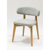 Pack of 2 or 4 Claus Solid Oak Dining Chairs, Gray or Brown upholstery | VESKOR