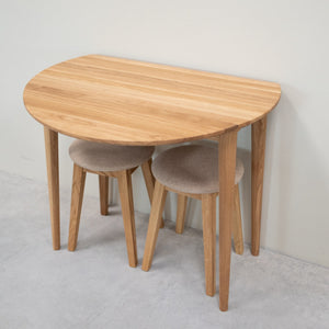 Pack of 2 or 4 Diana Solid Wood Dining Stools, upholstered | NordicStory