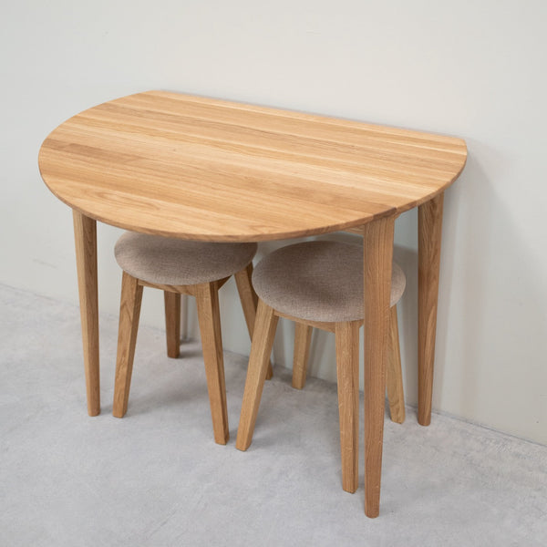 Pack of 2 or 4 Diana Solid Wood Dining Stools, upholstered | NordicStory