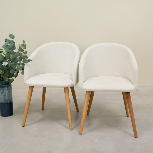 Solid oak armchair Ana with upholstery | VESKOR