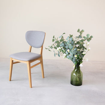 Pack of 2 or 4 Nova Dining Chairs, Solid Oak Frame, Upholstery | NordicStory